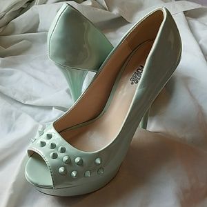 Charlotte Russe Mint Green Spiky Heels 7